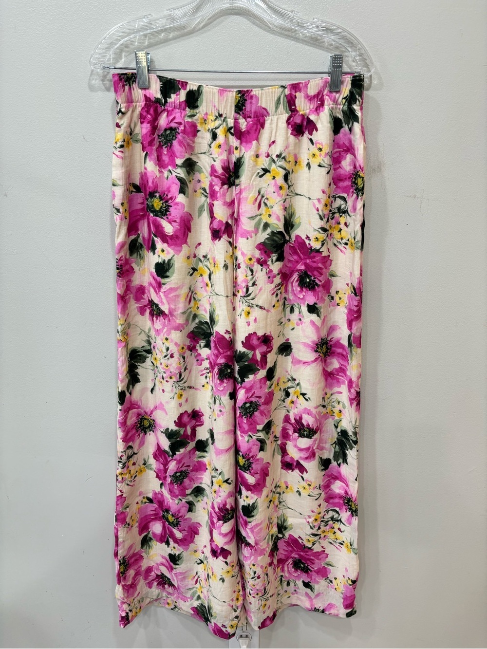 Abercrombie & Fitch Crickle Wide Leg Lined Floral Pants Womenās Size Medium